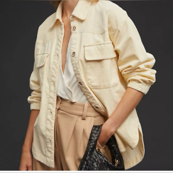Anthropologie Jackets & Blazers - NWOT ANTHROPOLOGIE Cream Button-Up Women's Jacket